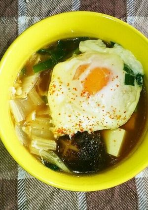 みそラーメンの残り汁でお鍋風-レシピのメイン写真