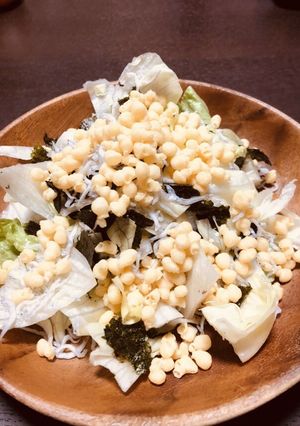 レタスと天かすの和風サラダ-レシピのメイン写真