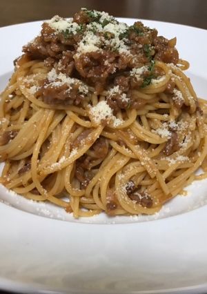 手作りデミグラスでミートソースパスタ-レシピのメイン写真