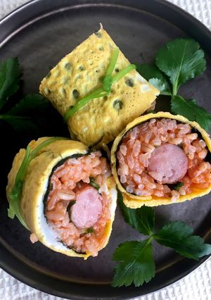 節分 オムライス 恵方巻き 鬼も喜びます-レシピのメイン写真