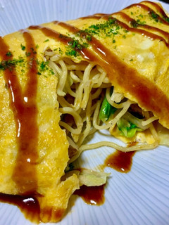 ニンニクでコク旨☆絶品オム塩焼きそば!!-レシピのメイン写真