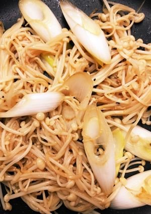 簡単！エノキと長ネギのポン酢炒め-レシピのメイン写真