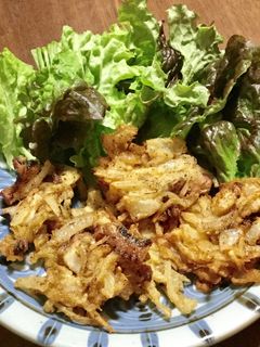 雑な男料理:蛸のかき揚げ!!-レシピのメイン写真