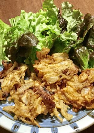 雑な男料理：蛸のかき揚げ！！-レシピのメイン写真