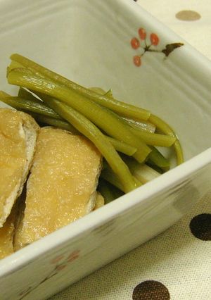 春を感じる♪つわと揚げの含め煮-レシピのメイン写真