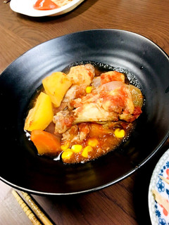 スロークッカーで作るトマトチキン煮込み-レシピのメイン写真