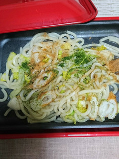 ザックリと冷蔵庫の焼きうどんっ。-レシピのメイン写真