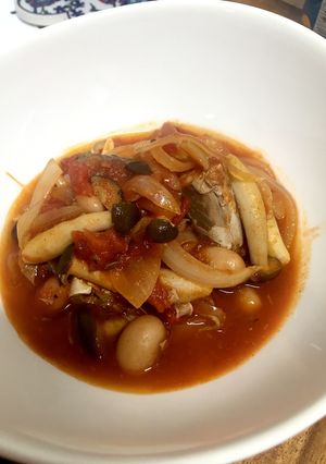 サバ缶でトマト煮込み-レシピのメイン写真