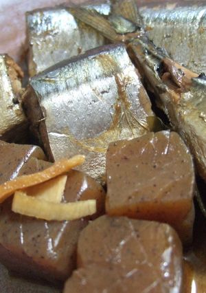 定番♪さんま＆こんにゃくのさっぱりてり煮-レシピのメイン写真