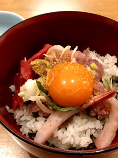 マグロたたき なめろう風丼 後でお楽しみ-レシピのメイン写真