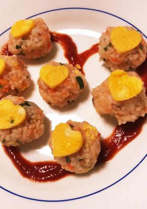 ひとくちオムライス-レシピのメイン写真