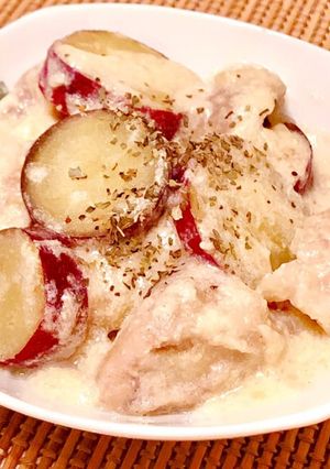 とろとろ♡さつまいもと鶏肉のクリーム煮-レシピのメイン写真
