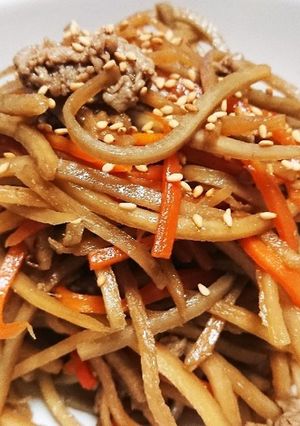 すき焼きのたれできんぴら-レシピのメイン写真