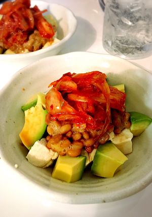 糖質オフ！アボカド納豆キムチ豆腐-レシピのメイン写真