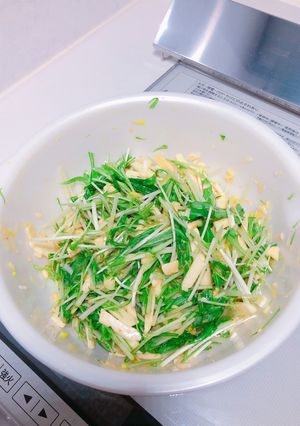 長芋と水菜のサラダ-レシピのメイン写真
