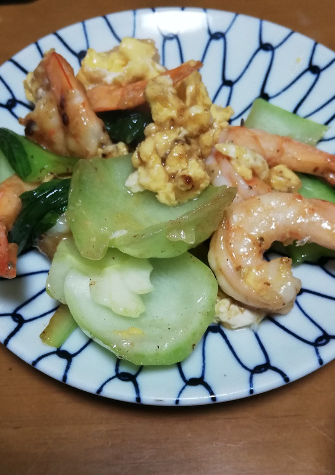 海老とチンゲン菜と卵のとろみ炒め-レシピのメイン写真