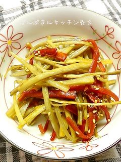 我が家のきんぴらごぼう♪-レシピのメイン写真