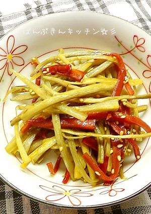我が家のきんぴらごぼう♪-レシピのメイン写真