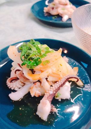 簡単！イカゲソと玉ねぎのピリ辛甘酢かけ-レシピのメイン写真