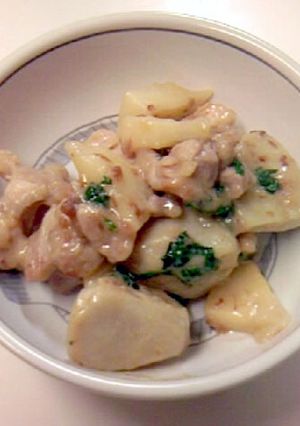 旬の食材で☆鶏肉と根菜＆筍の梅味噌炒め-レシピのメイン写真