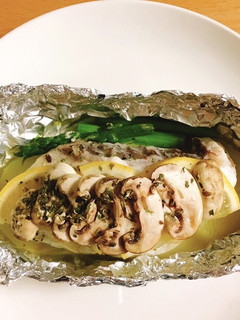 白身魚のハーブホイル焼き-レシピのメイン写真