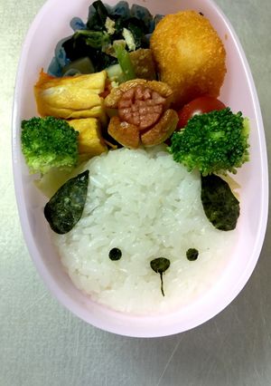 わんちゃん＊簡単時短キャラ弁-レシピのメイン写真