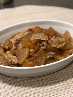 フライパンで簡単!大根と豚肉の甘辛煮♡-レシピのメイン写真