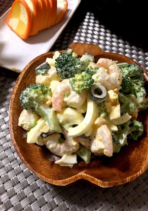 海老とブロッコリーの卵サラダ-レシピのメイン写真