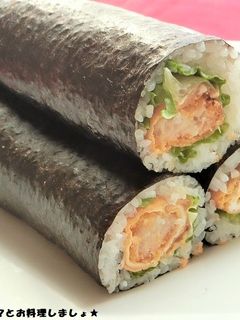 簡単★コロッケ入り卵焼きの恵方巻き-レシピのメイン写真