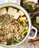 わけぎ（ネギ）を食べよう！肉豆腐★鍋