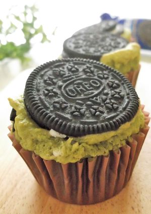 豆腐生地　オレオ抹茶チーズカップケーキ-レシピのメイン写真