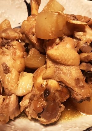 圧力鍋で手羽元と大根の甘辛煮-レシピのメイン写真