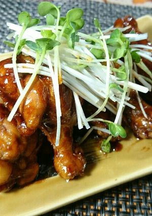 とり手羽元のみそ酢煮-レシピのメイン写真