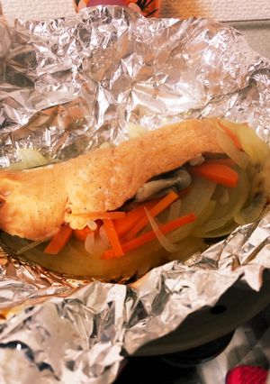切って放置するだけ!鮭のホイル焼き-レシピのメイン写真