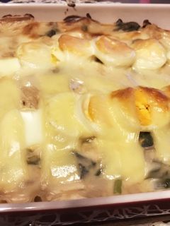 鮭とほうれん草のグラタン-レシピのメイン写真