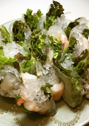 小学生でも出来る❗️ヒラメの生春巻き-レシピのメイン写真