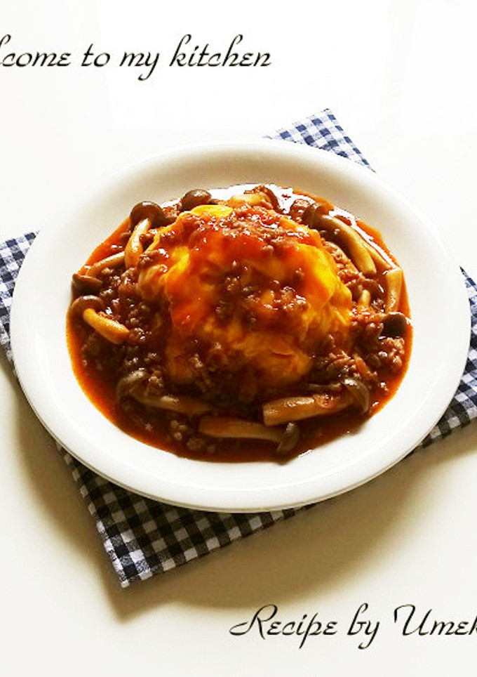 とろとろ煮込みハンバーグ風オムライス-レシピのメイン写真