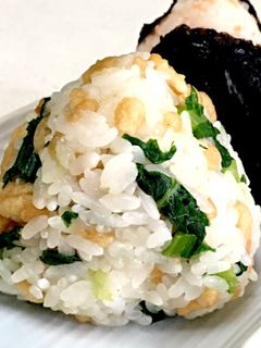 菜の花のおにぎり✩悪魔のおにぎり風-レシピのメイン写真