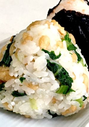 菜の花のおにぎり✩悪魔のおにぎり風-レシピのメイン写真