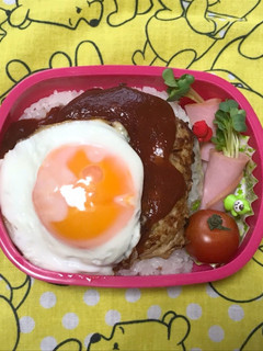 目玉焼きハンバーグ弁当-レシピのメイン写真