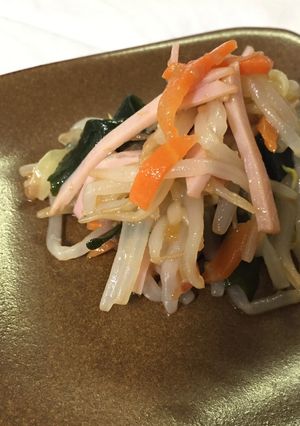 あるものでササッと!給食の梅風味サラダ-レシピのメイン写真
