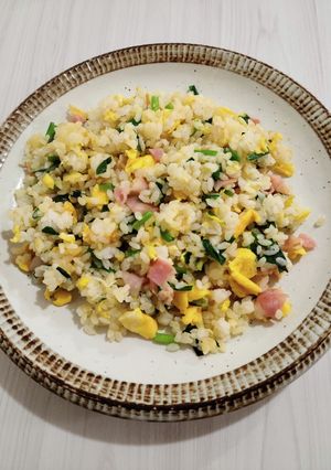 ニラとベーコンのチャーハン♪-レシピのメイン写真