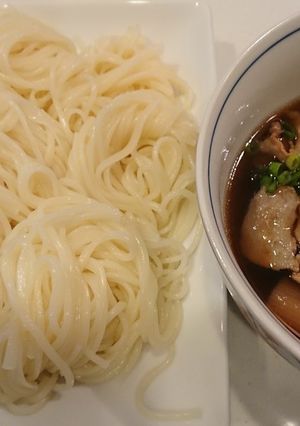 豚バラ肉ときのこのつけ汁うどん-レシピのメイン写真