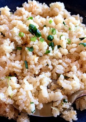 日曜の簡単楽ちん♪昼ご飯！明太レタス炒飯-レシピのメイン写真