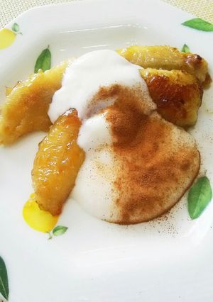 簡単！焦がしバターのとろける焼きバナナ。-レシピのメイン写真