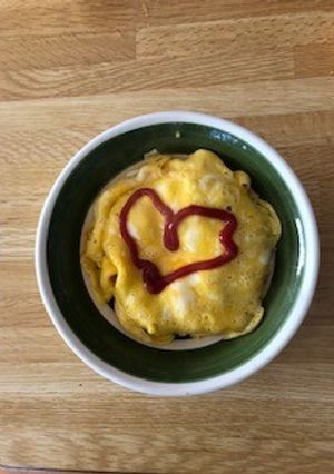 レンジでオムライス-レシピのメイン写真