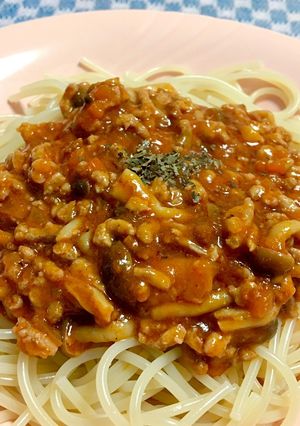 ＊我が家の父作！簡単ミートスパゲティ＊-レシピのメイン写真