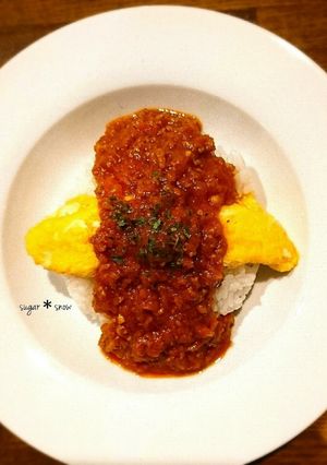 アレンジ自在‼️ミートソースオムライス♪-レシピのメイン写真