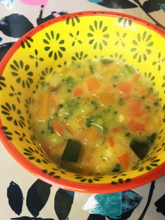 離乳食後期☆かぼちゃと野菜の豆乳シチュー-レシピのメイン写真
