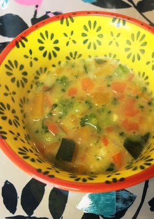 離乳食後期☆かぼちゃと野菜の豆乳シチュー-レシピのメイン写真
